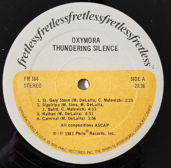 Thundering Silence - Oxymora