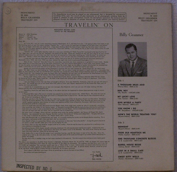 Travelin' On - Grammer, Billy