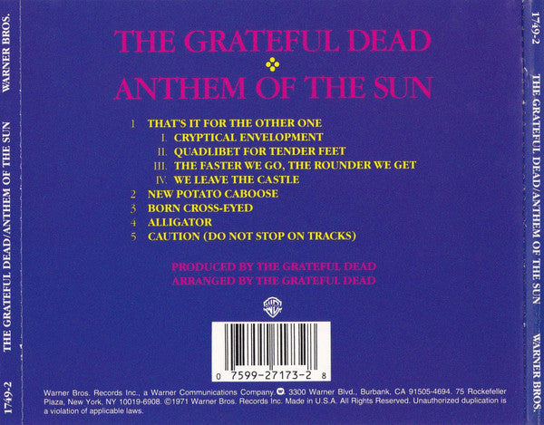 Anthem Of The Sun - Grateful Dead, The