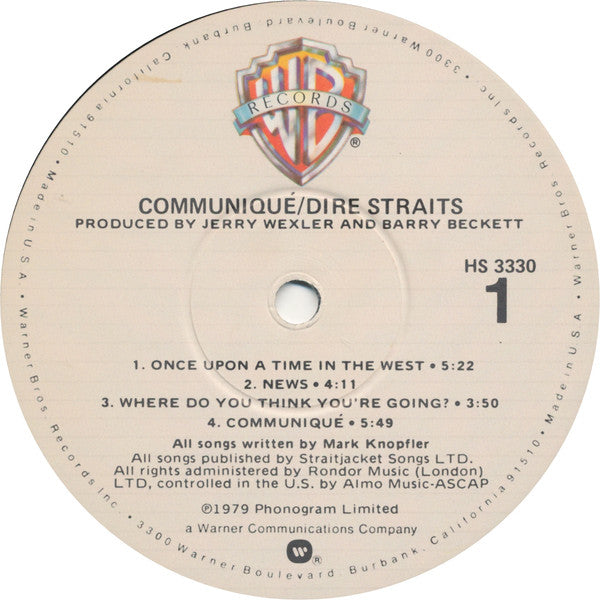 Communiqué - Dire Straits