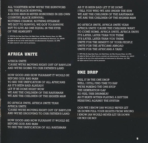 Survival - Marley, Bob & Wailers