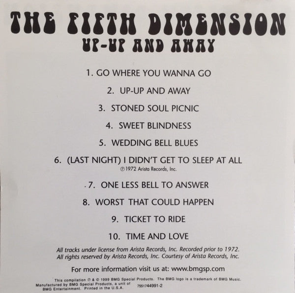 Up-Up And Away, The Encore Collection - Fifth Dimension, The