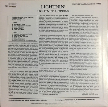 Lightnin' (The Blues Of Lightnin' Hopkins) - Lightnin' Hopkins