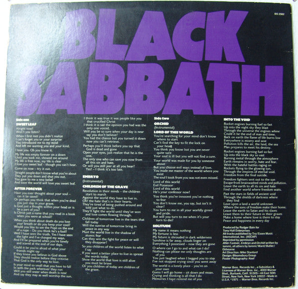 Master Of Reality - Black Sabbath