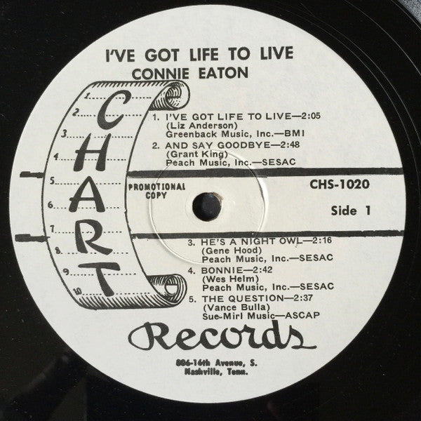 I've Got Life To Live - Eaton, Connie