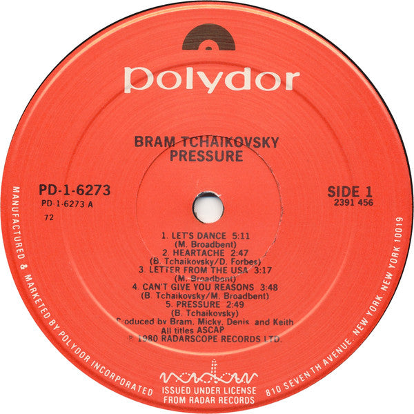 Pressure - Tchaikovsky, Bram
