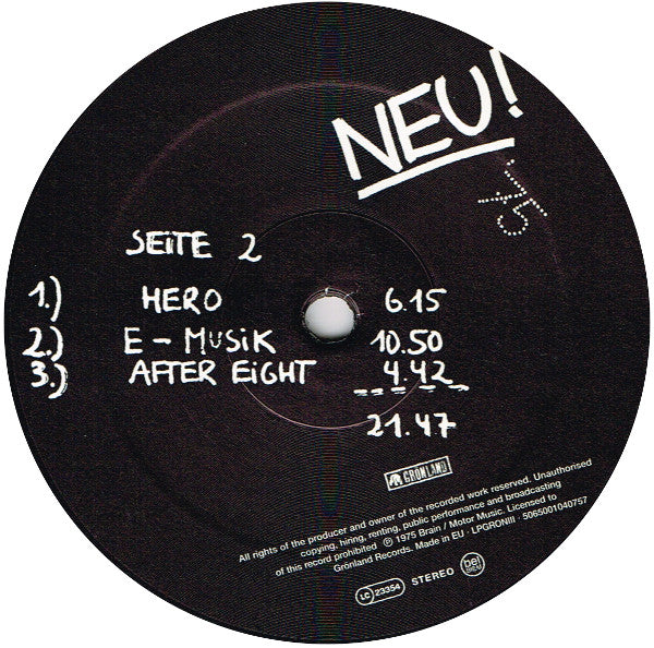 Neu - Neu! 75 : Remastered - Neu