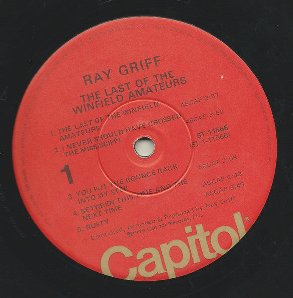 The Last Of The Winfield Amateurs - Griff, Ray