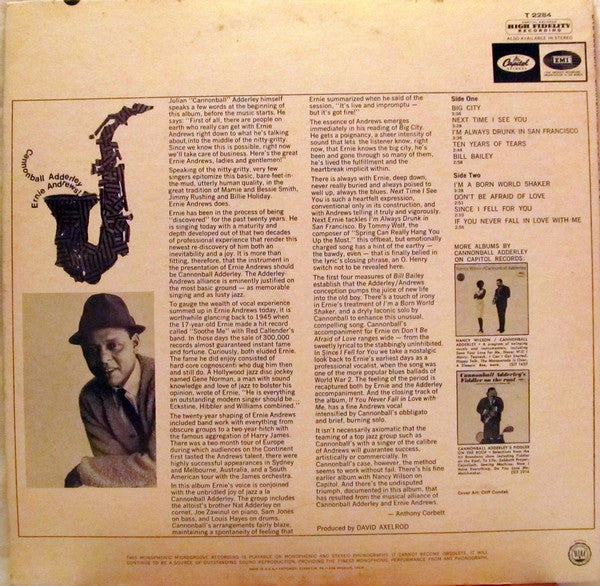 Cannonball Adderley With The New Exciting Voice - Cannonball Adderley / Ernie Andrews