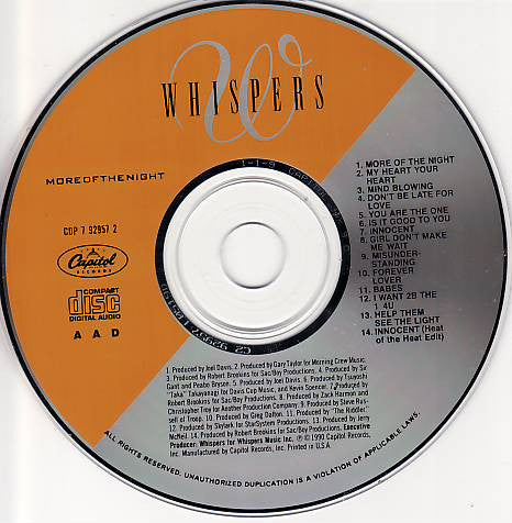 More Of The Night - Whispers, The
