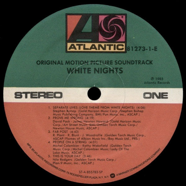 White Nights: Original Motion Picture Soundtrack - Various