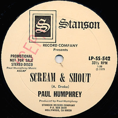 Scream & Shout - Humphrey, Paul