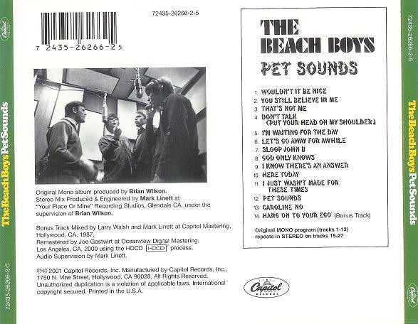 Pet Sounds - Stereo & Mono - Beach Boys