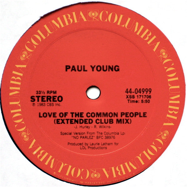 Love Of The Common People (Extended Club Mix) /  C - Young,  Paul