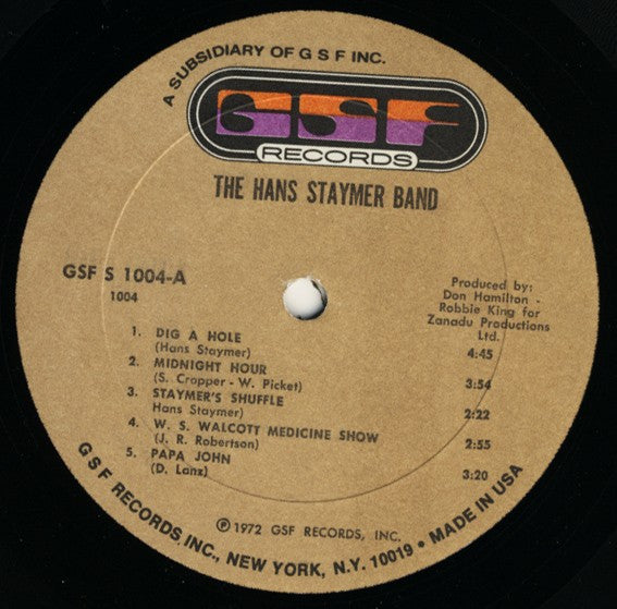 The Hans Staymer Band - Staymer, Hans Band