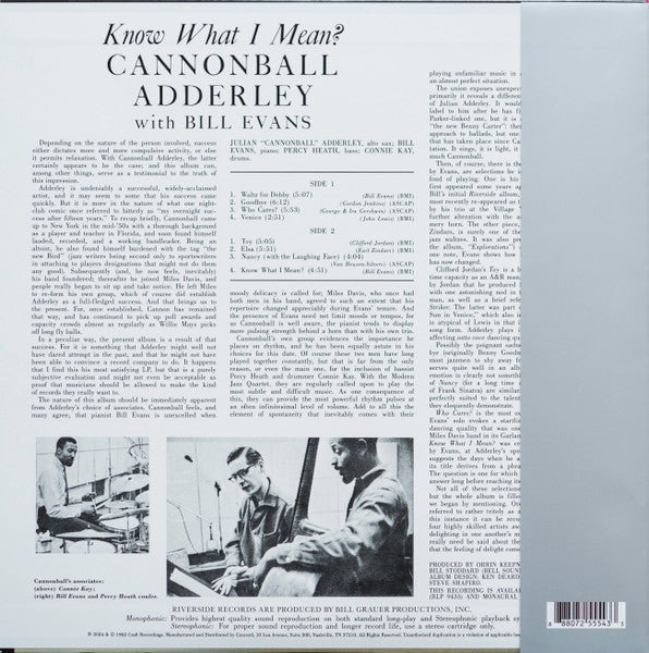 Know What I Mean? - Adderley, Cannonball / Bill Evans