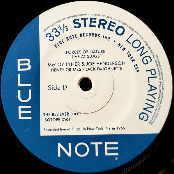 Forces Of Nature: Live At Slugs' - Tyner, McCoy / Henderson, Joe