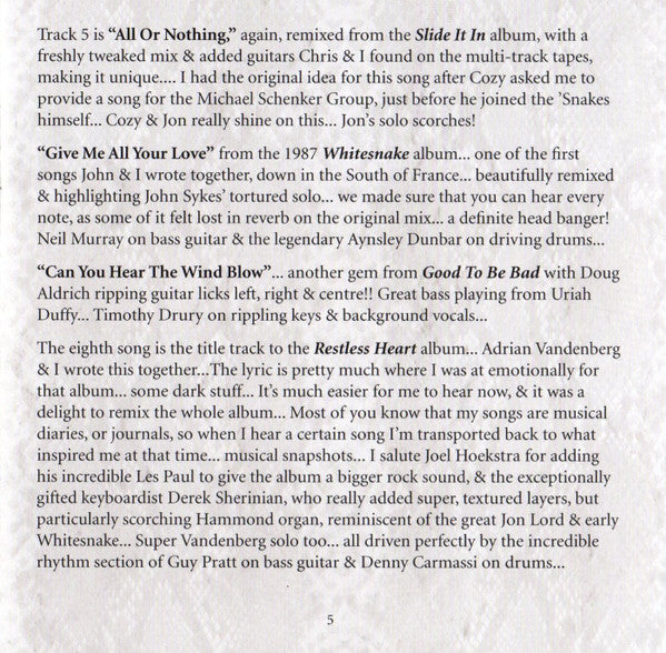 The Rock Album - Whitesnake