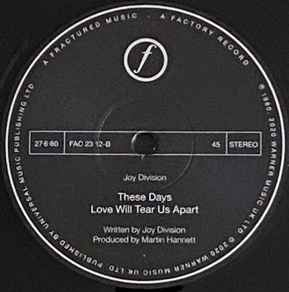 Love Will Tear Us Apart (2020 Remaster) - Joy Division