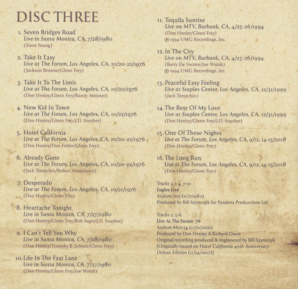 To The Limit: The Essential Collection - Eagles