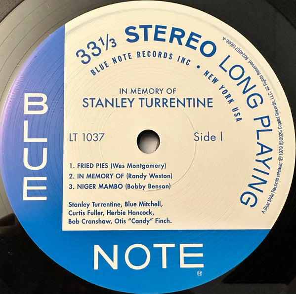 In Memory Of (Blue Note Tone Poet Edition) - Turrentine, Stanley