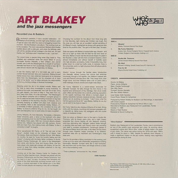 Live at Bubba's 1980 - Blakey, Art & Jazz Messengers