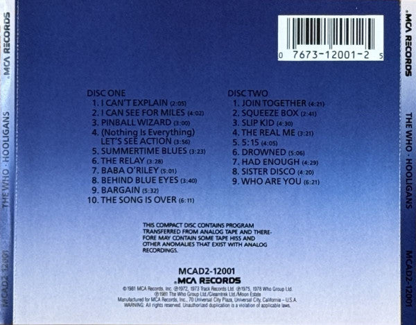 Hooligans - Who, The