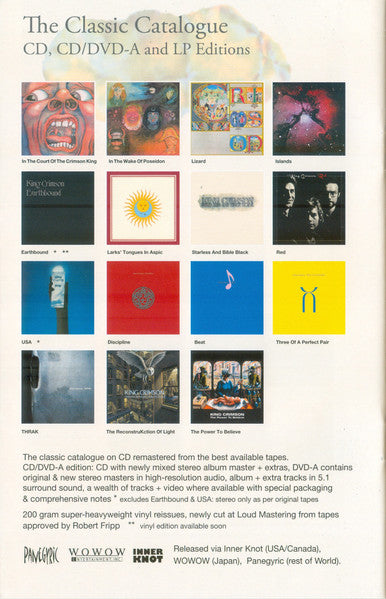 The Elements Tour Box 2021 - King Crimson