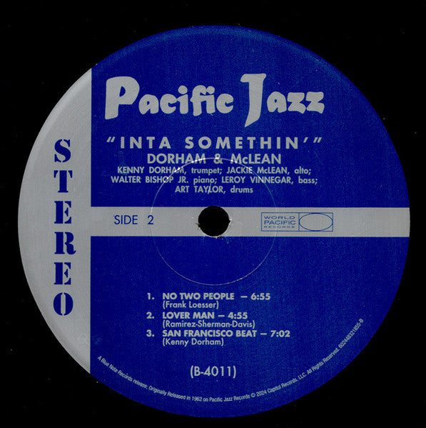 Inta Somethin' - Dorham, Kenny / McLean, Jackie
