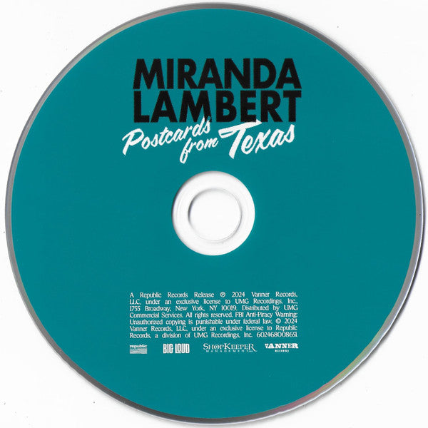 Postcards From Texas - Lambert, Miranda