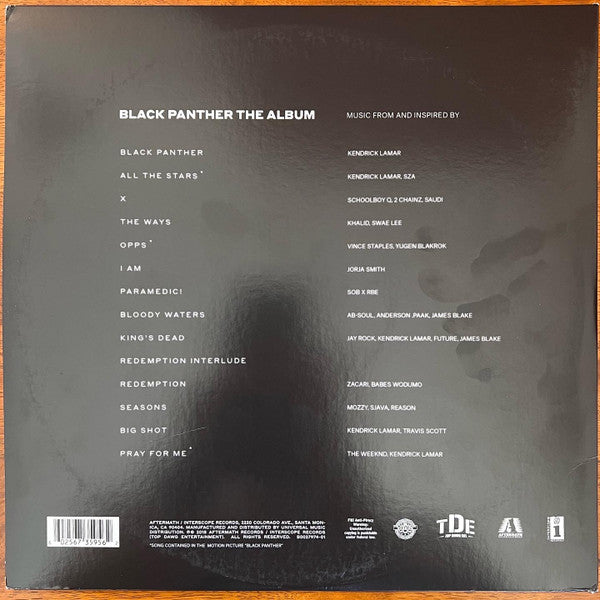 Black Panther The Album (Music From And Inspired B - Various