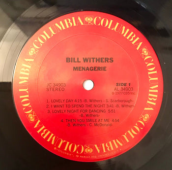 Menagerie - Withers, Bill