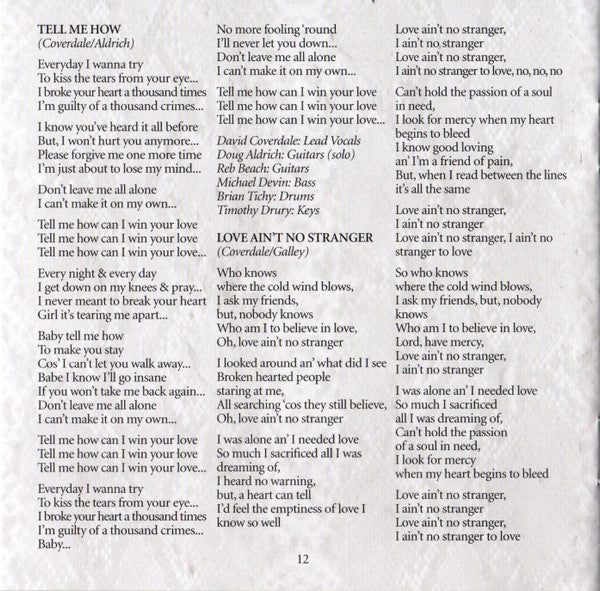 The Rock Album - Whitesnake