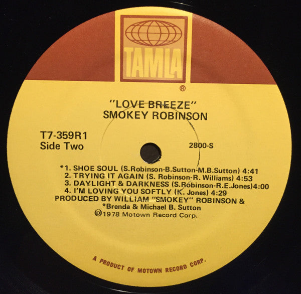 Love Breeze  - Robinson, Smokey