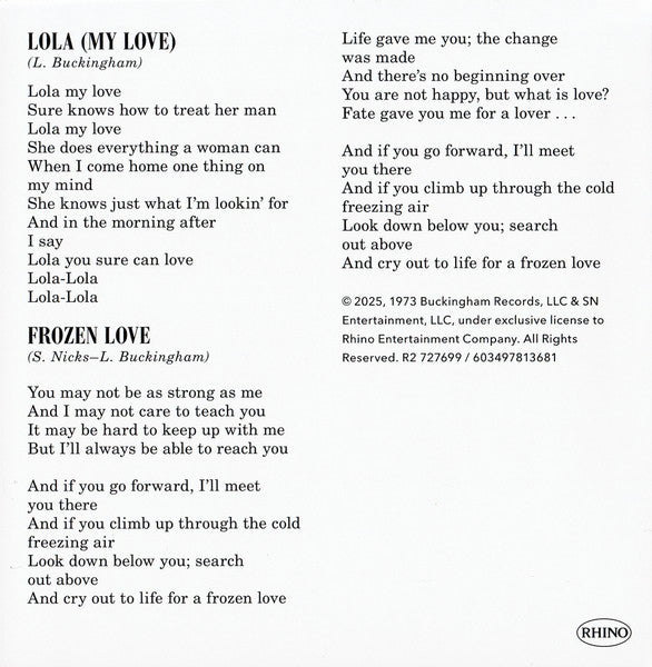 Buckingham / Nicks - Buckingham / Nicks