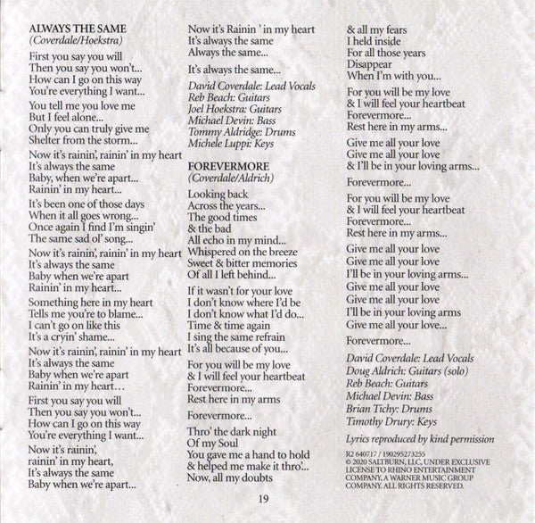 The Rock Album - Whitesnake