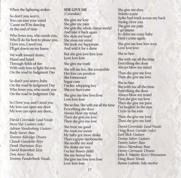 The Rock Album - Whitesnake