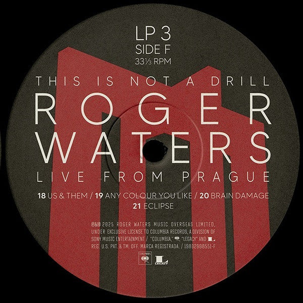 This Is Not A Drill Live From Prague - Waters, Roger