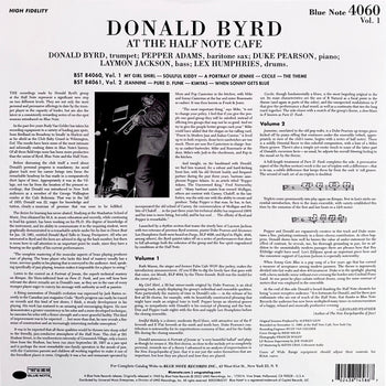 At The Half Note Cafe, Vol. 1 - Byrd, Donald