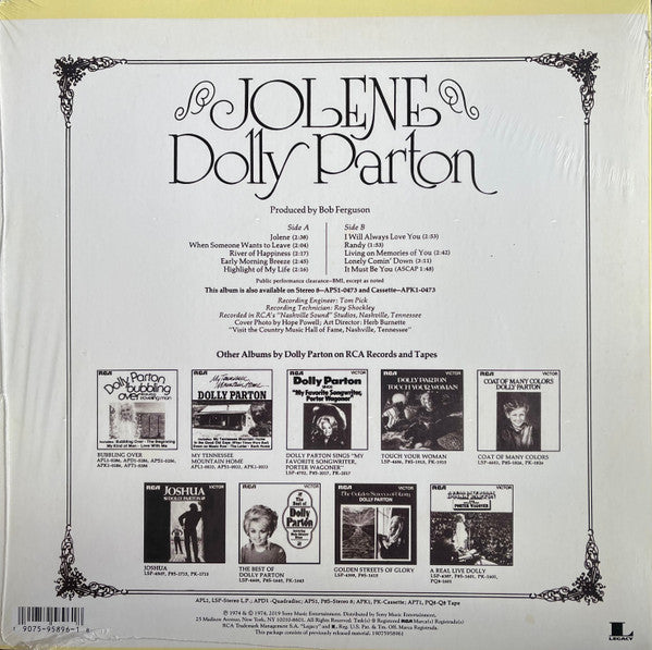 Jolene - Parton, Dolly