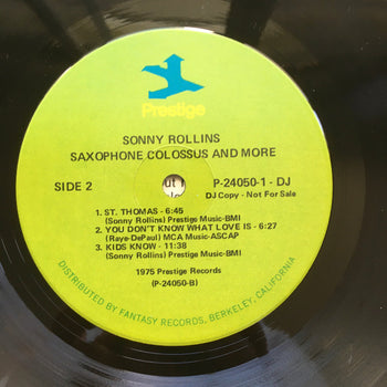 Saxophone Colossus And More - Rollins, Sonny