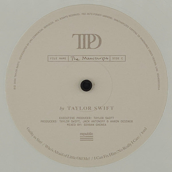 The Tortured Poets Department - Swift, Taylor