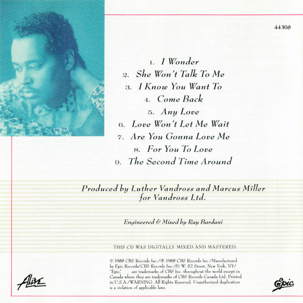 Any Love - Vandross, Luther