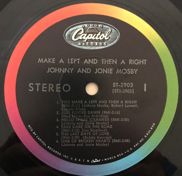 Make A Left And Then A Right - Mosby, Johnny & Jonie