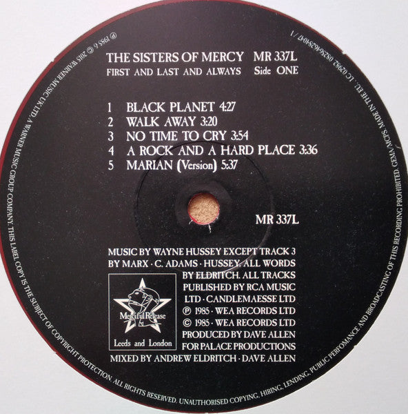 First And Last And Always - Sisters Of Mercy