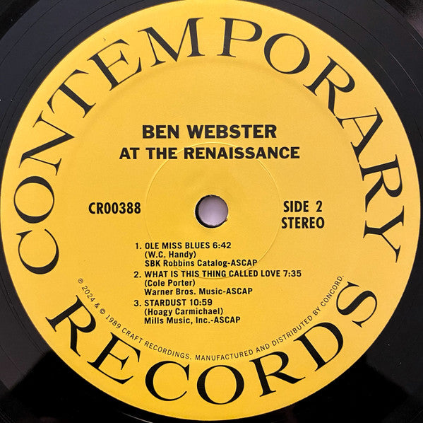 At The Renaissance - Webster, Ben