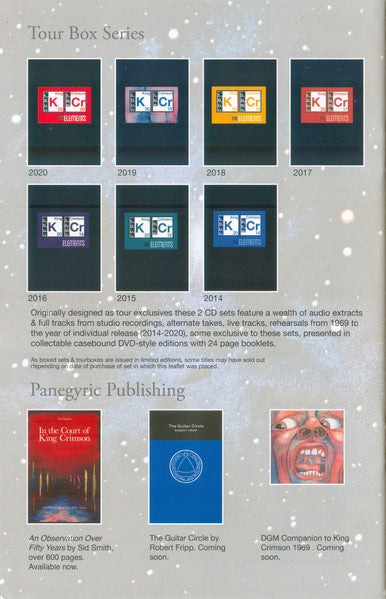 The Elements Tour Box 2021 - King Crimson