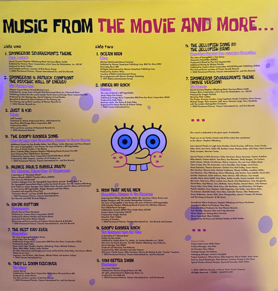 SpongeBob SquarePants Movie Music From The Movie - Various