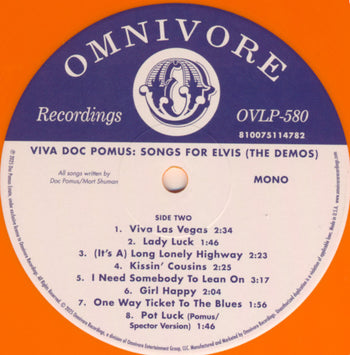 Viva Doc Pomus: Songs For Elvis (The Demos) - Pomus, Doc
