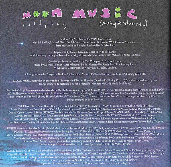 Moon Music - Coldplay